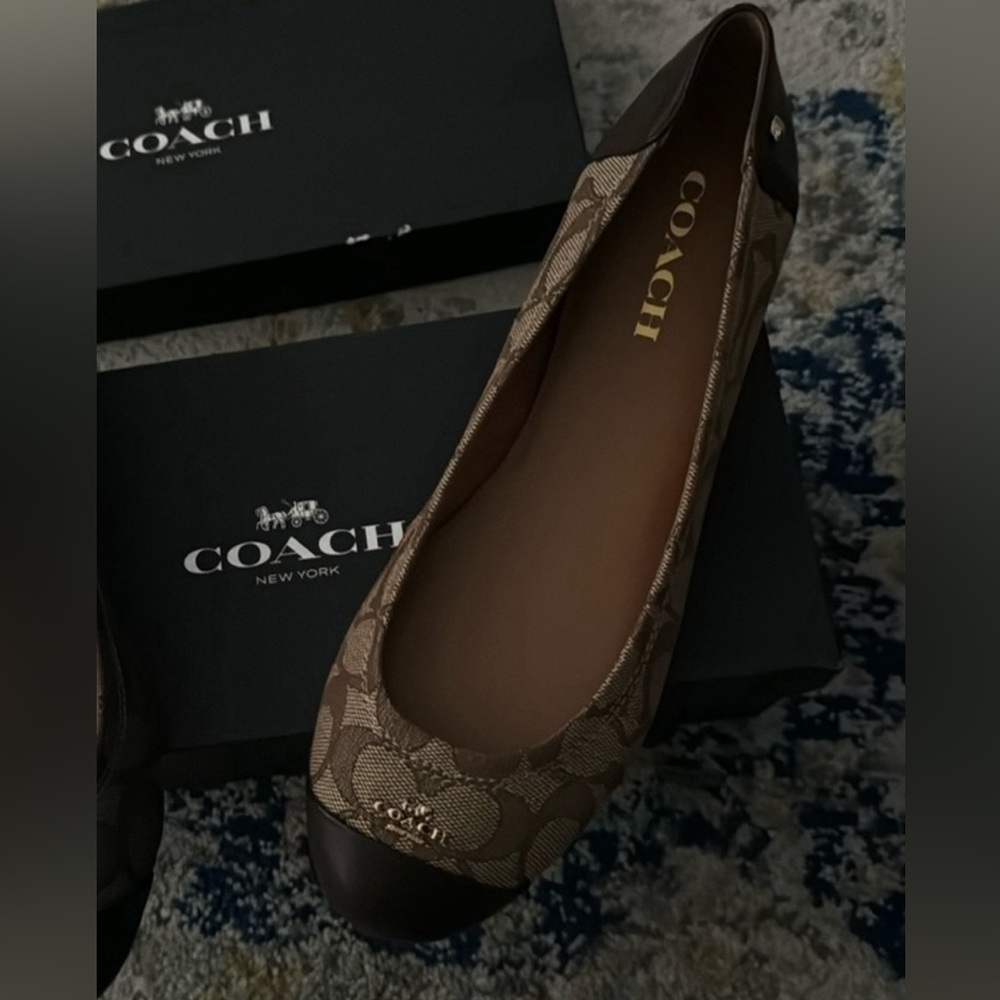 Coach Signature Flats
